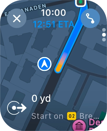 Follow the instructions on the screen to go to the required destination. Follow the instructions on the screen to go to the required destination.