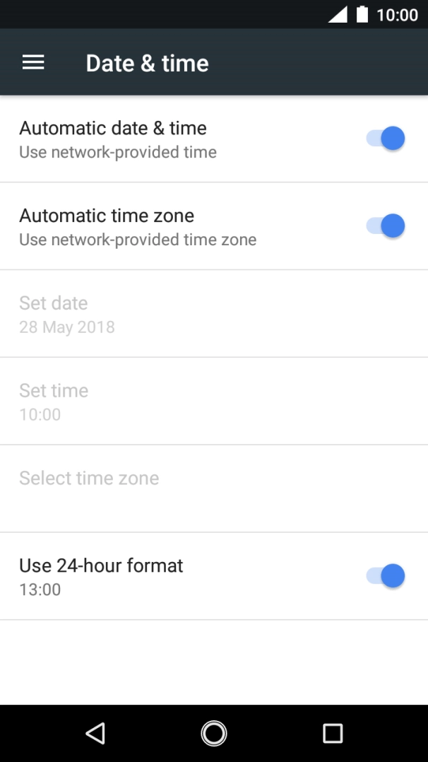 Press the Home key to return to the home screen.