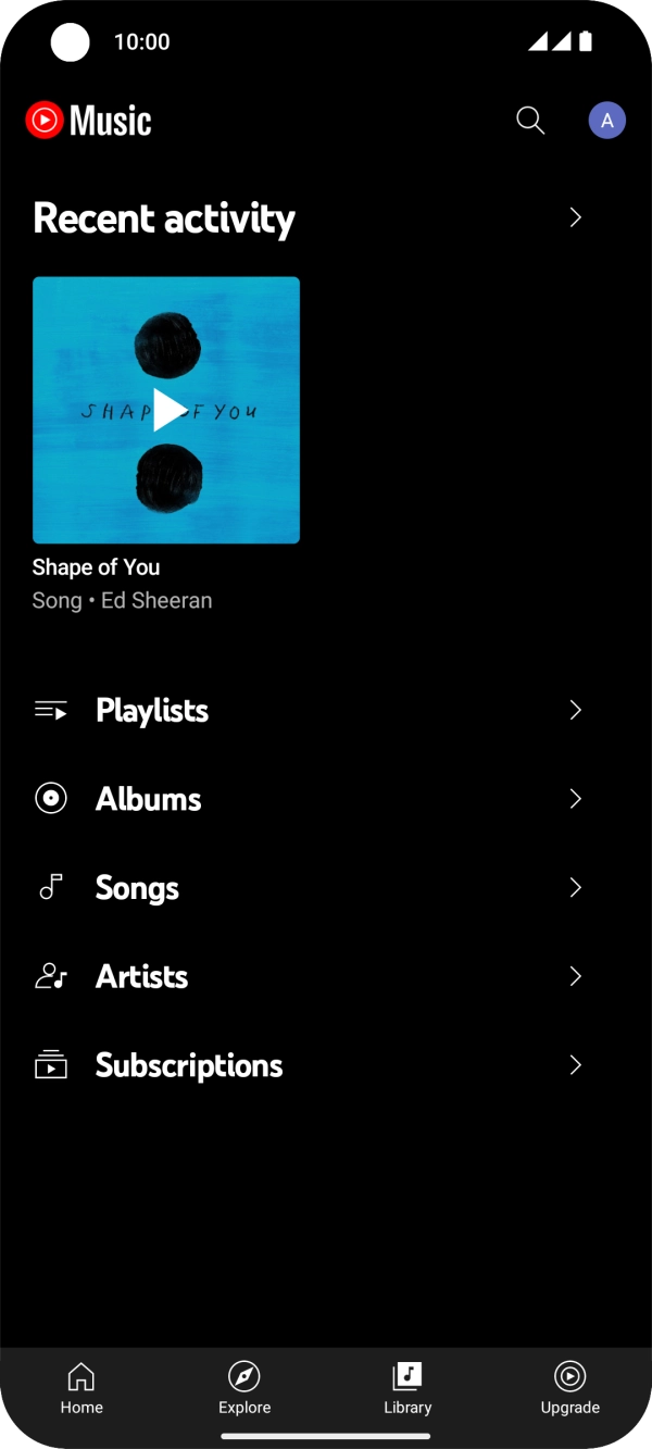 Press the required category and go to the required audio file.