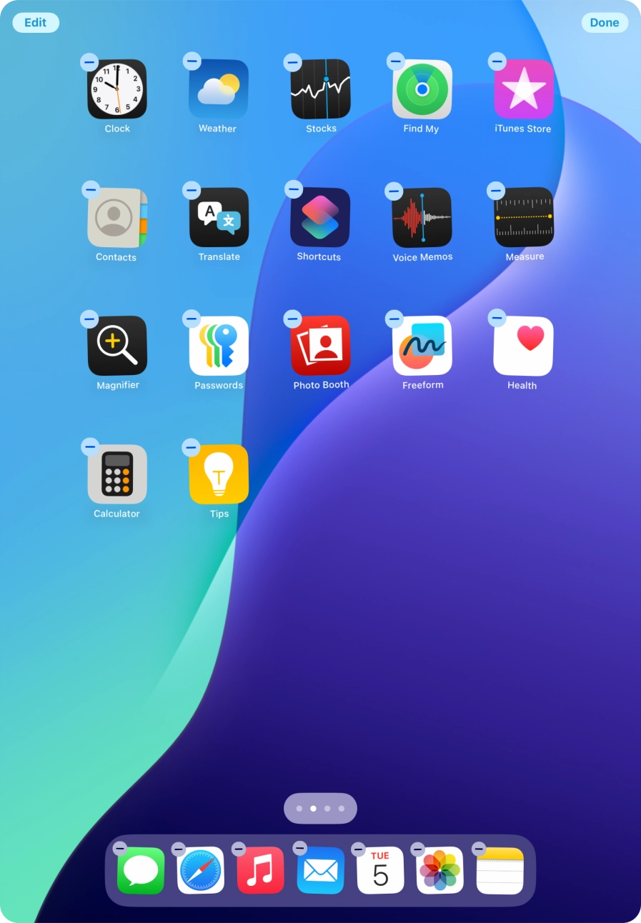 Press Edit. Press Edit.