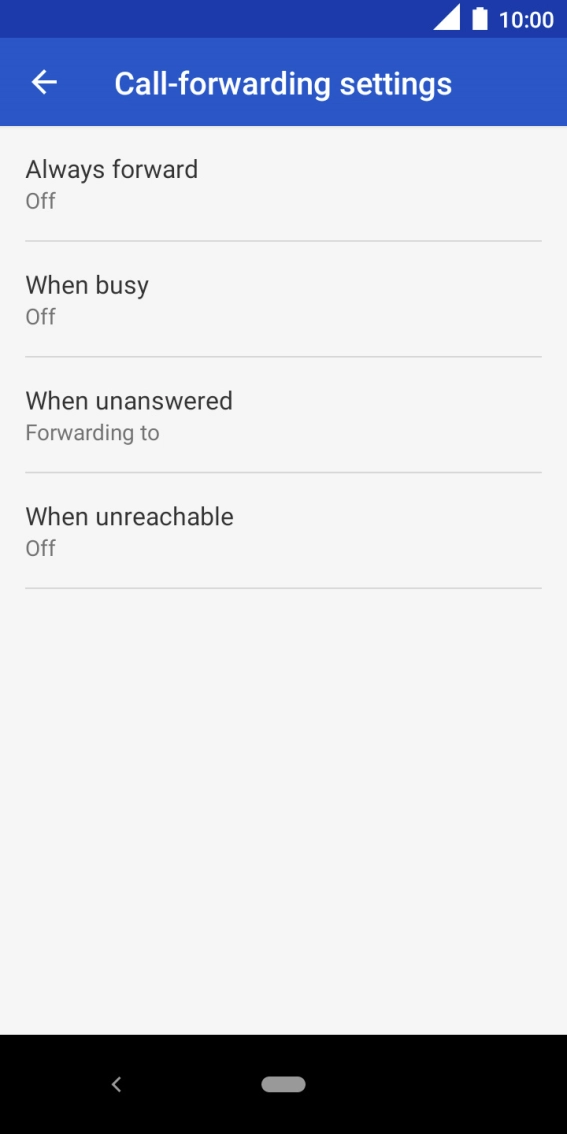 Press the Home key to return to the home screen.