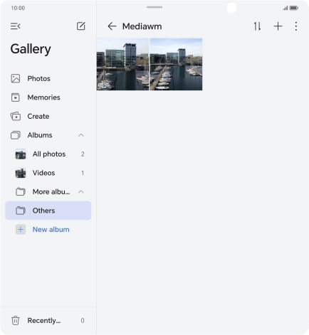 Press and hold any picture or video.
