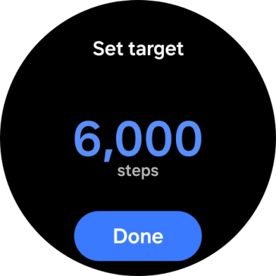 Slide your finger up or down on the screen to select the required goal. Slide your finger up or down on the screen to select the required goal.