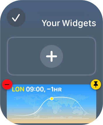 Press the confirm icon. Press the confirm icon.