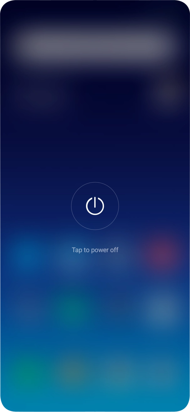 Press Tap to power off.