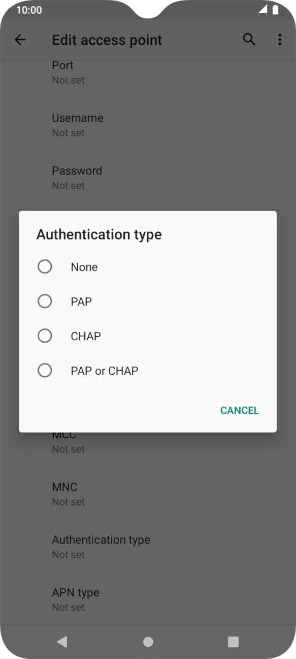 Press PAP. Press PAP.