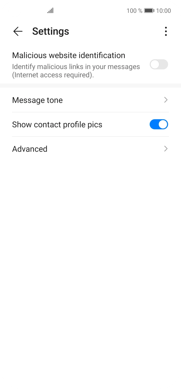 Press Advanced. Press Advanced.