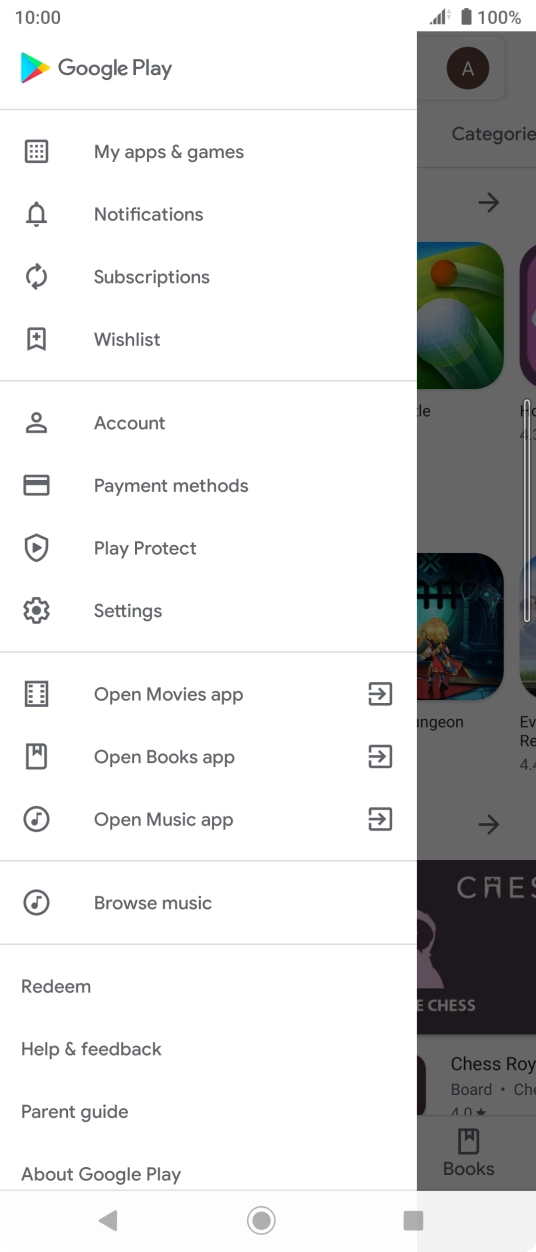Press My apps & games.