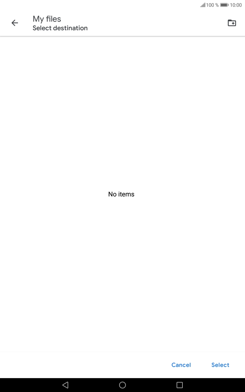 To create a new folder, press the new folder icon and follow the instructions on the screen to create a new folder. To create a new folder, press the new folder icon and follow the instructions on the screen to create a new folder.