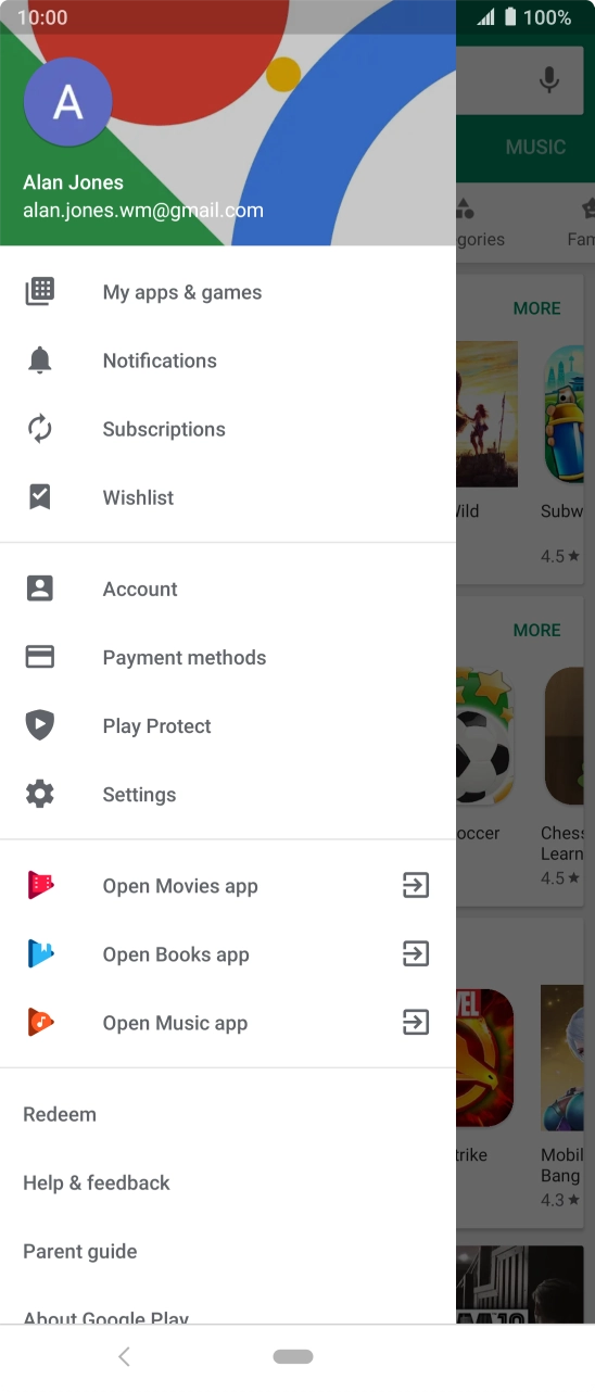 Press My apps & games.