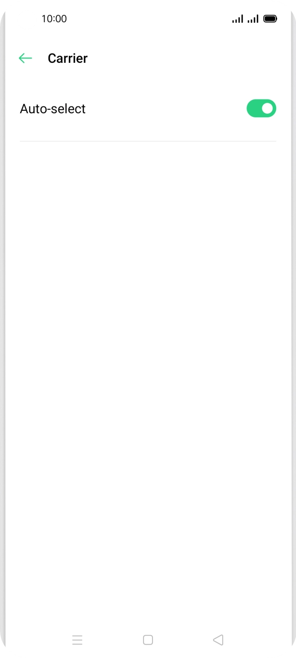 Press the indicator next to 'Auto-select'. Press the indicator next to 'Auto-select'.