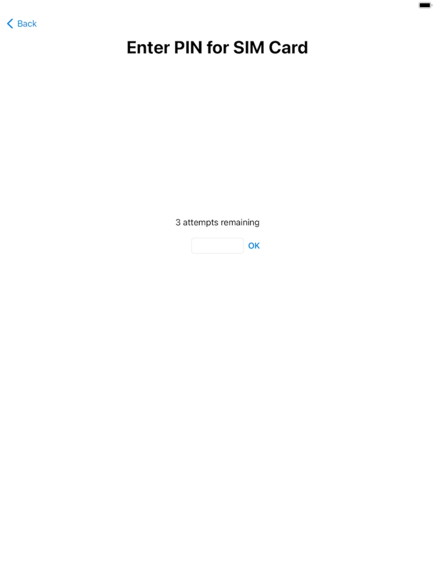 If your SIM is locked, key in your SIM PIN and press  OK. The default SIM PIN is 0000.