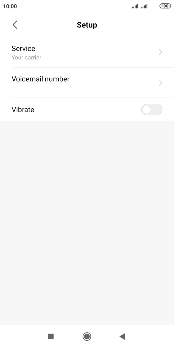 Press Voicemail number.