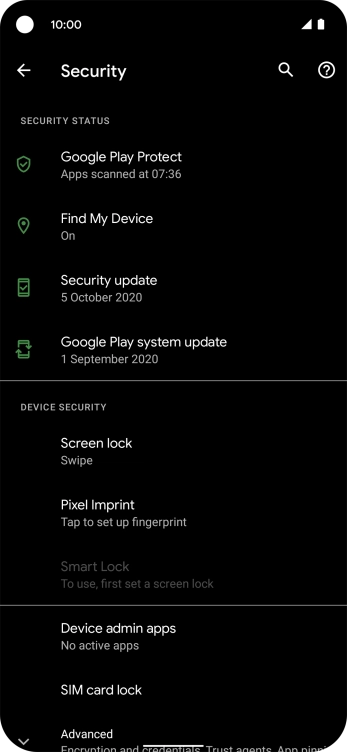 Press SIM card lock.