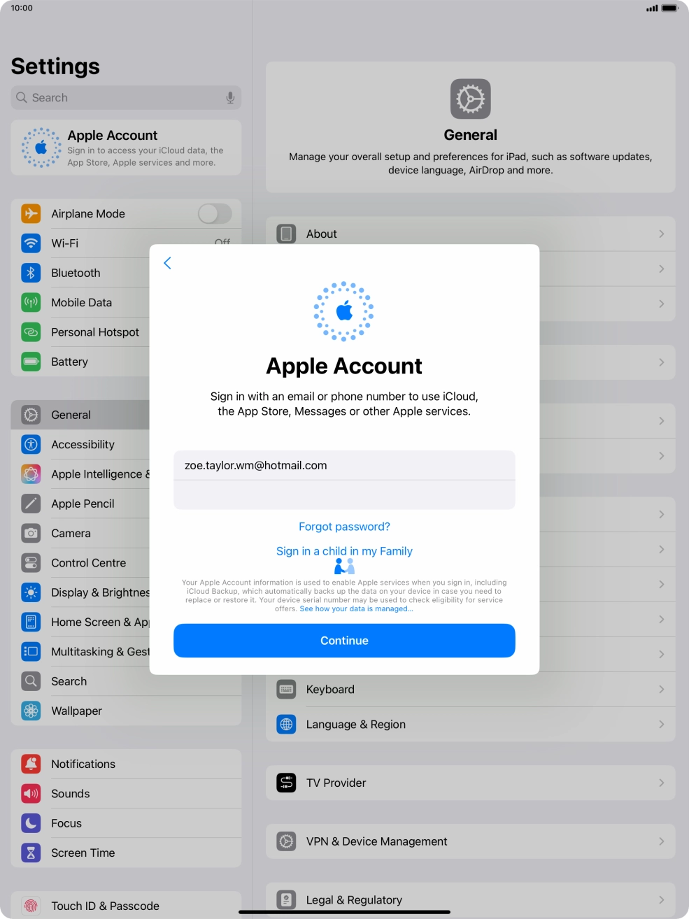 Press Continue. Press Continue.