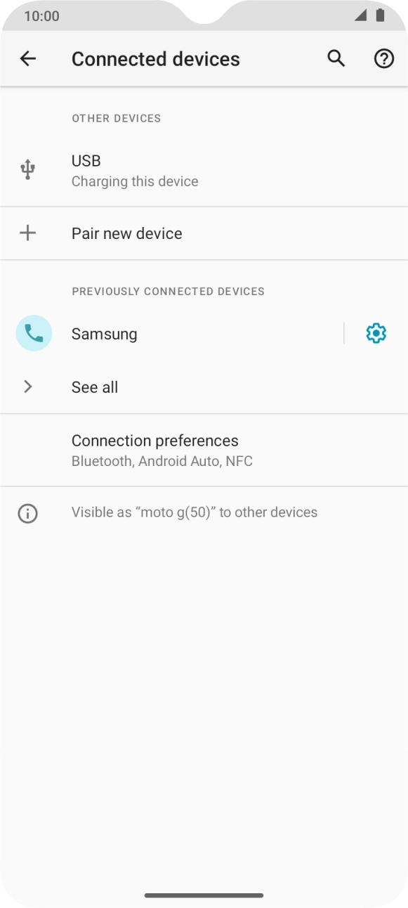 Slide your finger upwards starting from the bottom of the screen to return to the home screen.