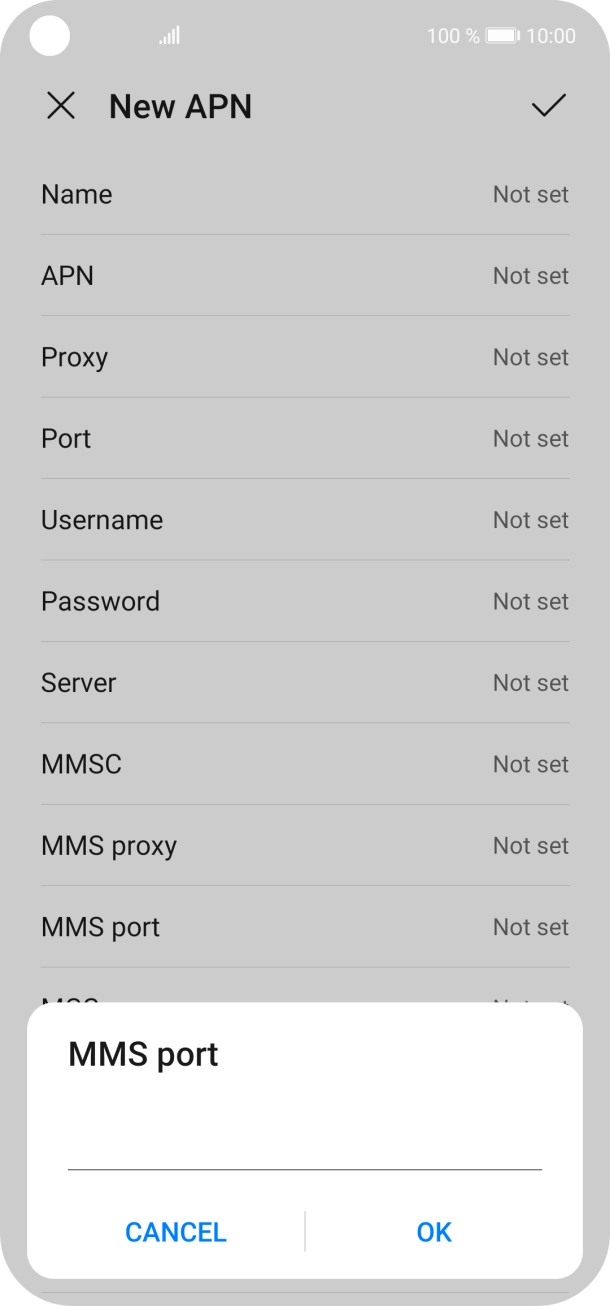 Key in 8080 and press OK. Key in 8080 and press OK.