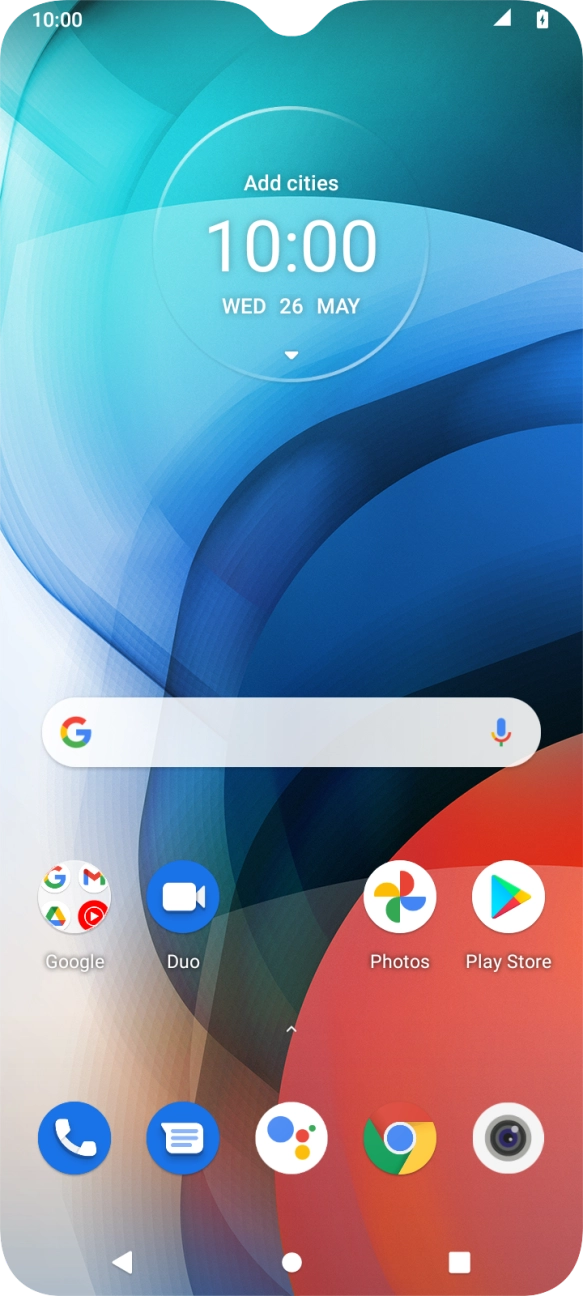 When the battery charging icon is displayed, charging is in progress.