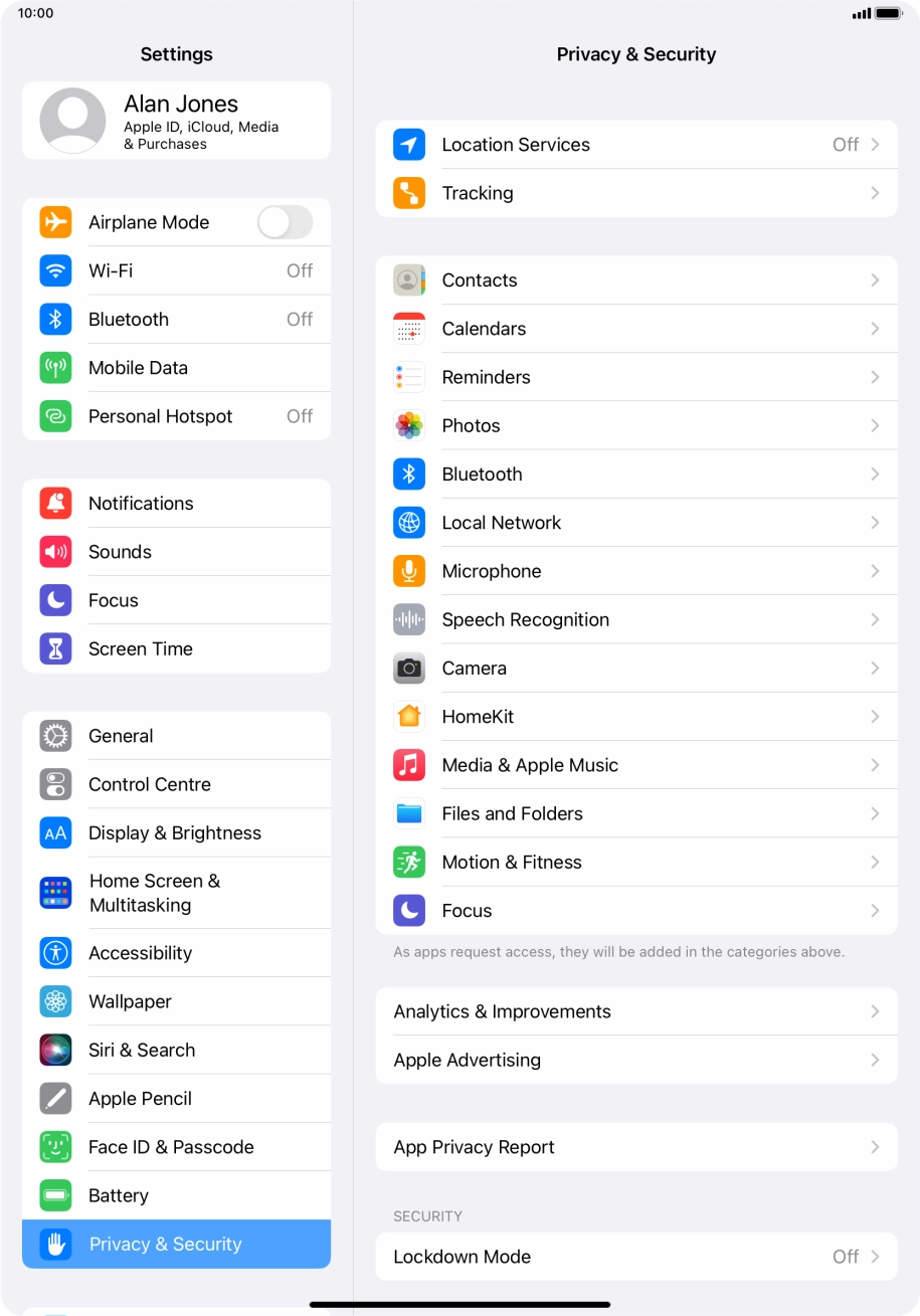 Press App Privacy Report.