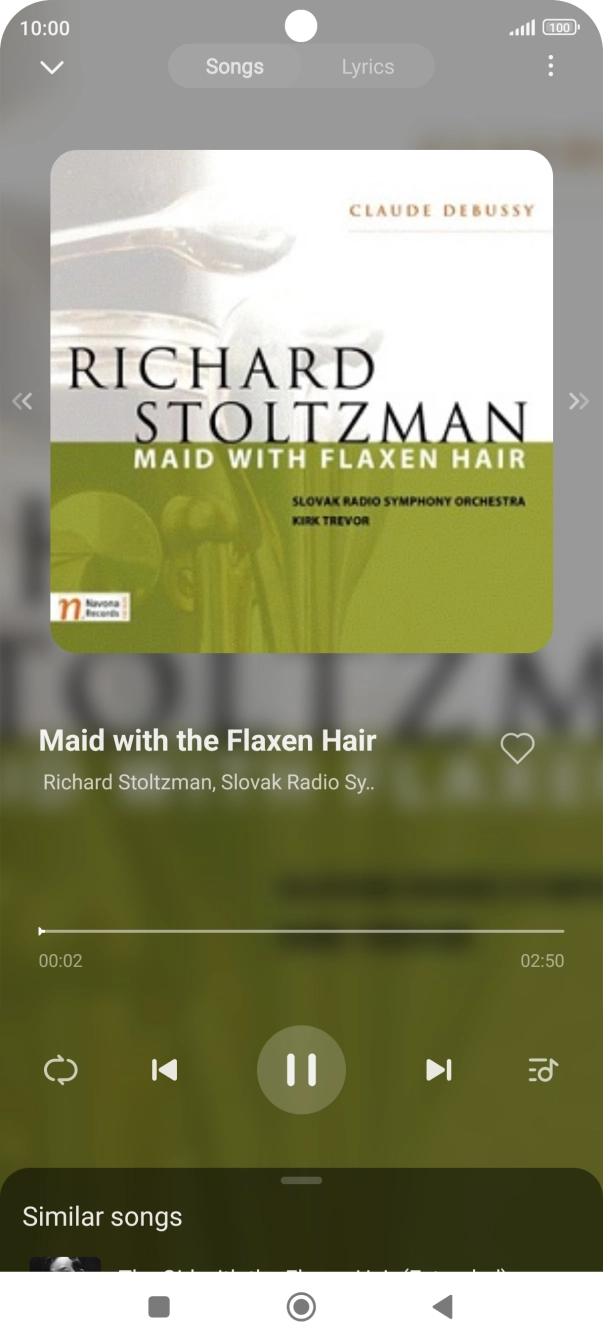 Press arrow right to go to the next audio file.