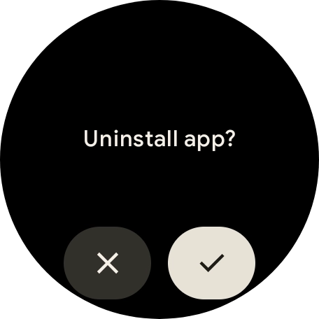 Press the confirm icon.
