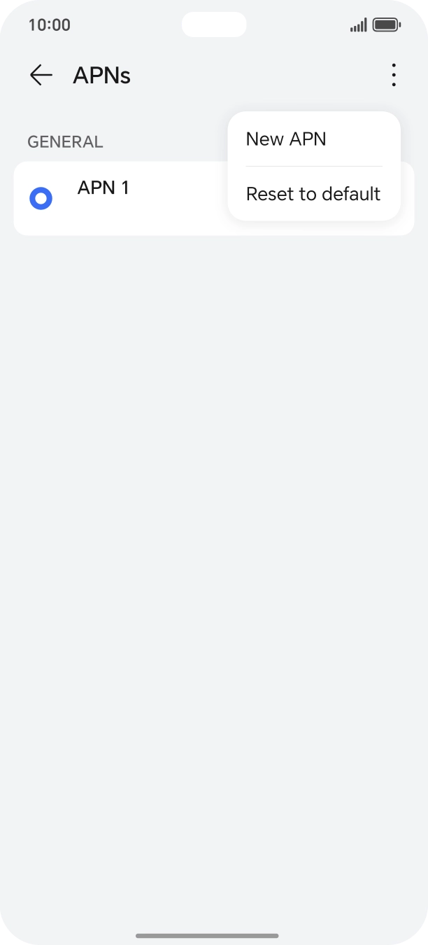 Press New APN.