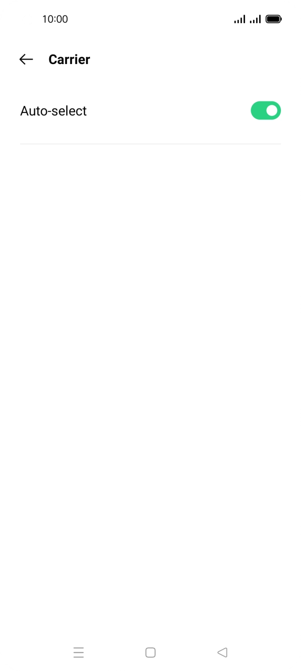 Press the indicator next to 'Auto-select'. Press the indicator next to 'Auto-select'.
