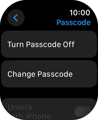 Press Turn Passcode Off and key in the current lock code.