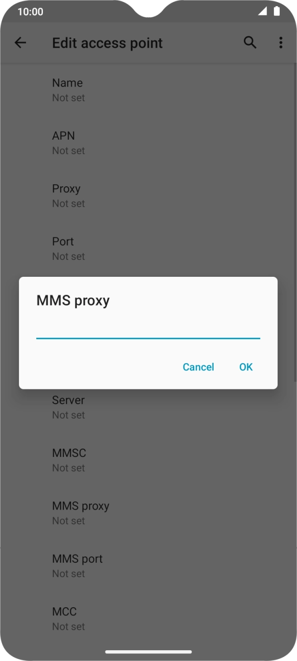 Key in 82.132.254.1 and press OK. Key in 82.132.254.1 and press OK.