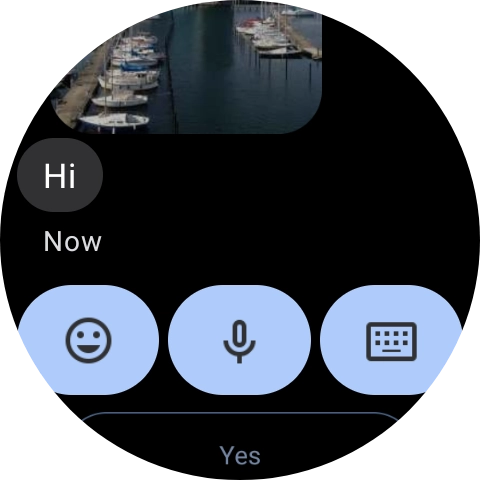 Press the microphone icon.