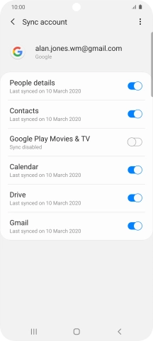 Press the Home key to return to the home screen.