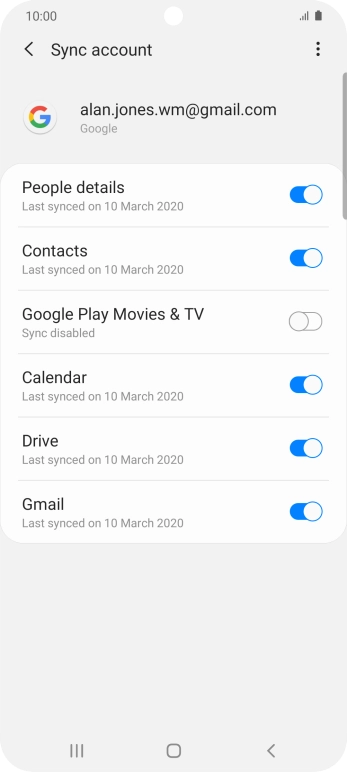 Press the Home key to return to the home screen.
