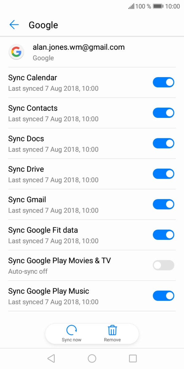 Press the Home key to return to the home screen.