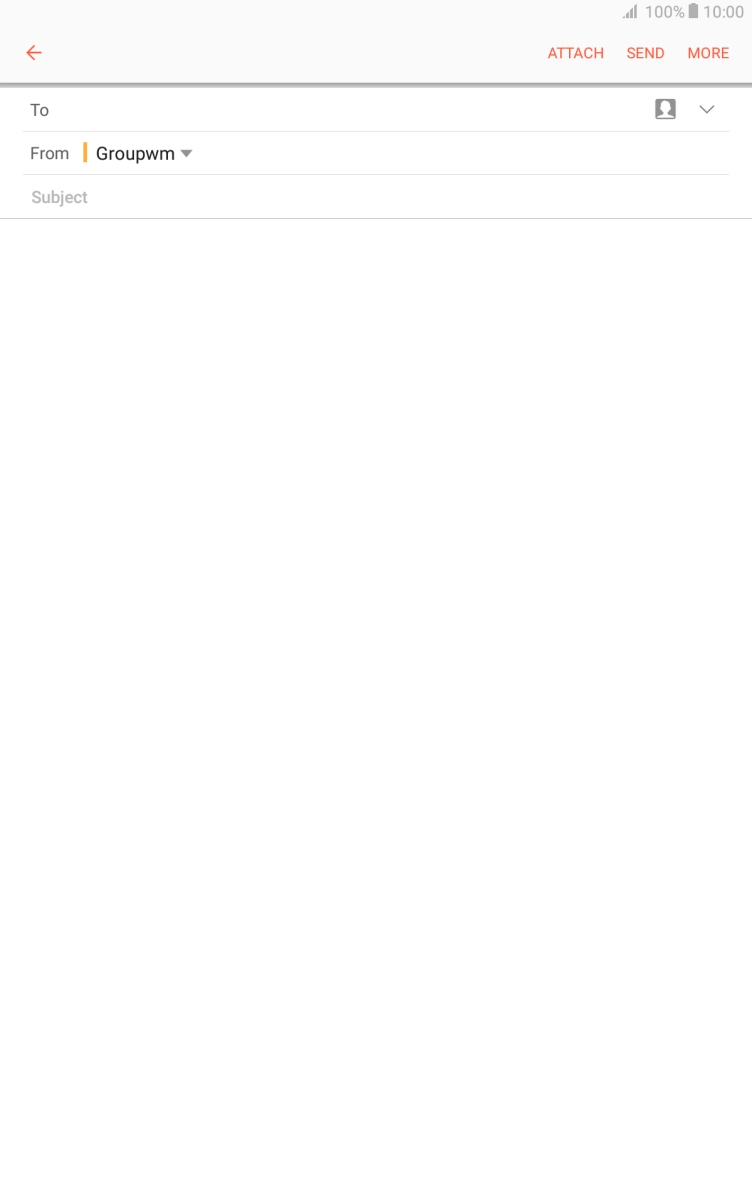Press the search field and key in the first letters of the recipient's name.