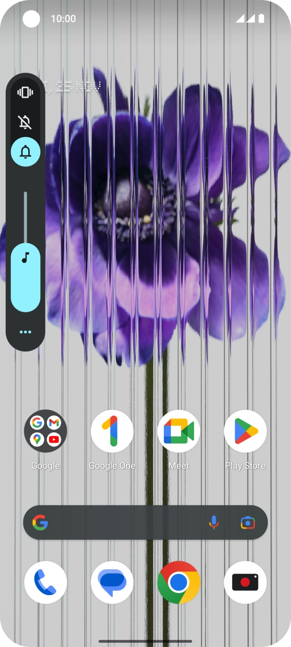 Press the silent mode icon to turn on the function.