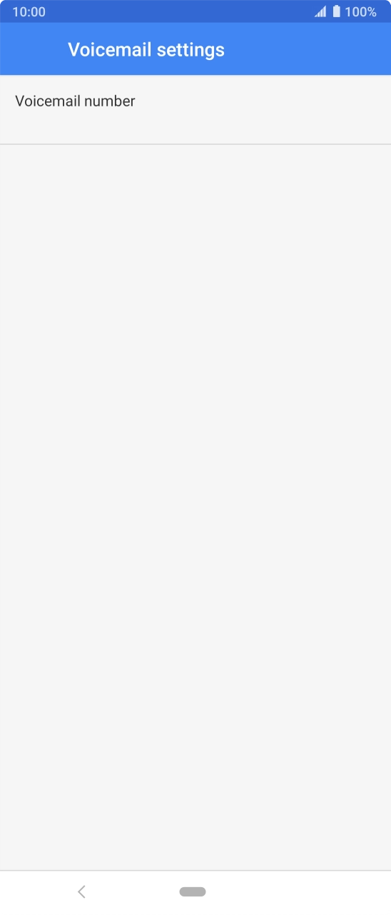 Press Voicemail number.