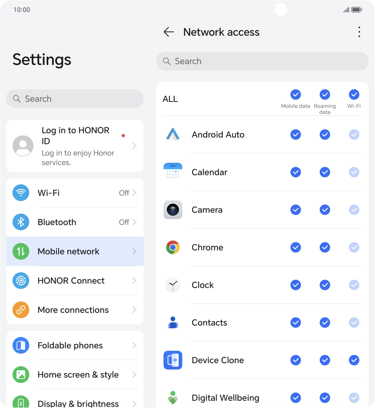 Press the field in the 