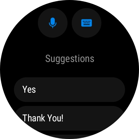 Press the microphone icon and follow the instructions on the screen to record and send the required reply. Press the microphone icon and follow the instructions on the screen to record and send the required reply.