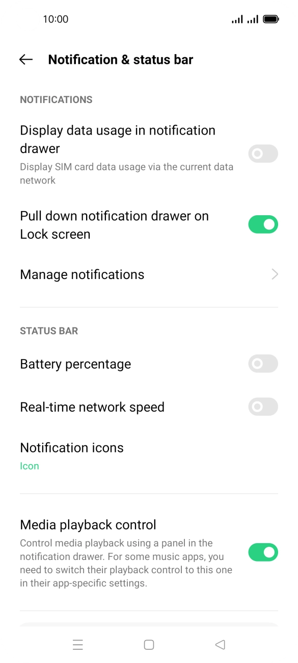 Press Manage notifications. Press Manage notifications.