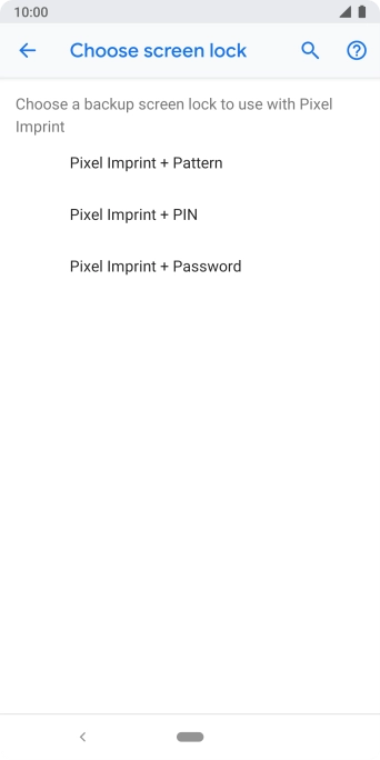 Press the required phone lock code and follow the instructions on the screen to create an additional phone lock code.