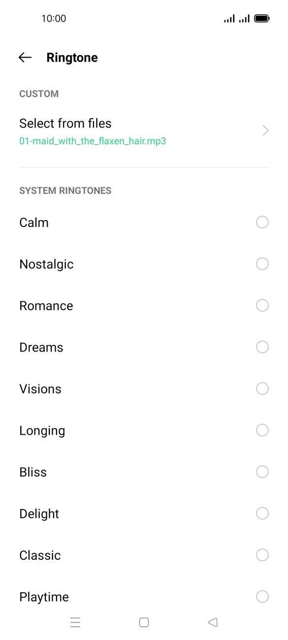 Press the Home key to return to the home screen.
