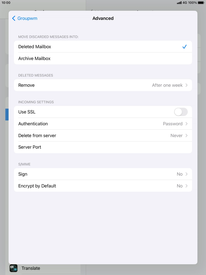 Press Authentication.