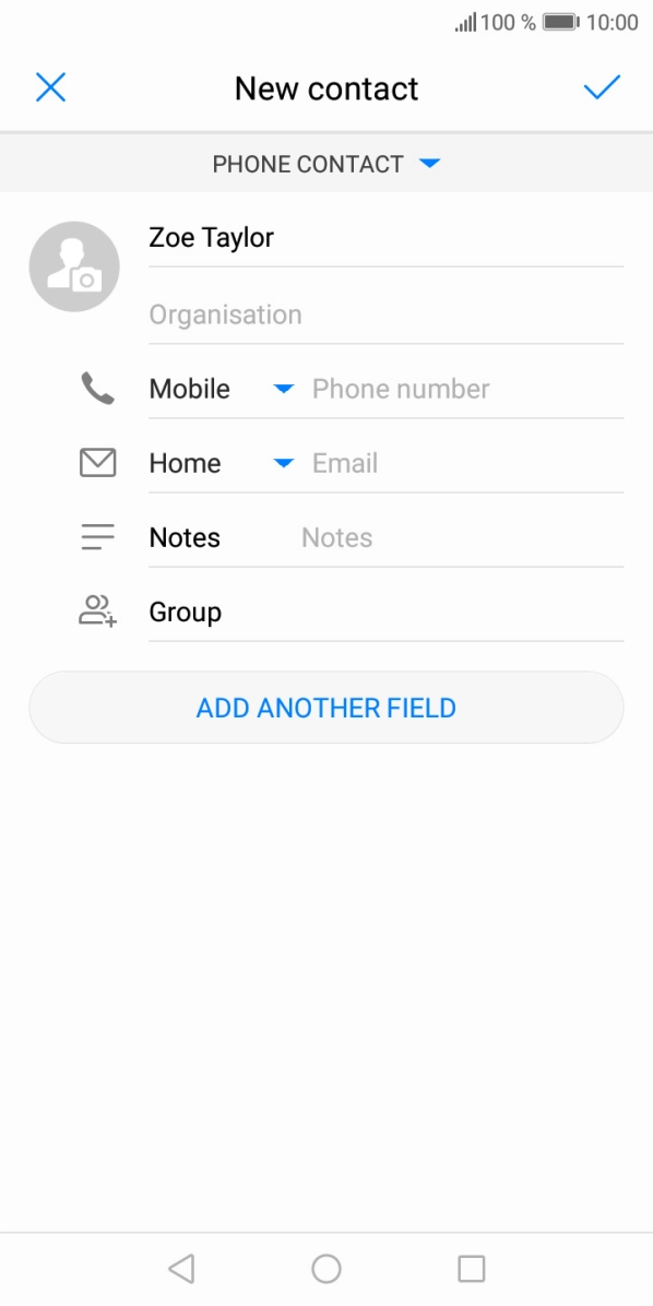 Press Phone number and key in the required phone number.