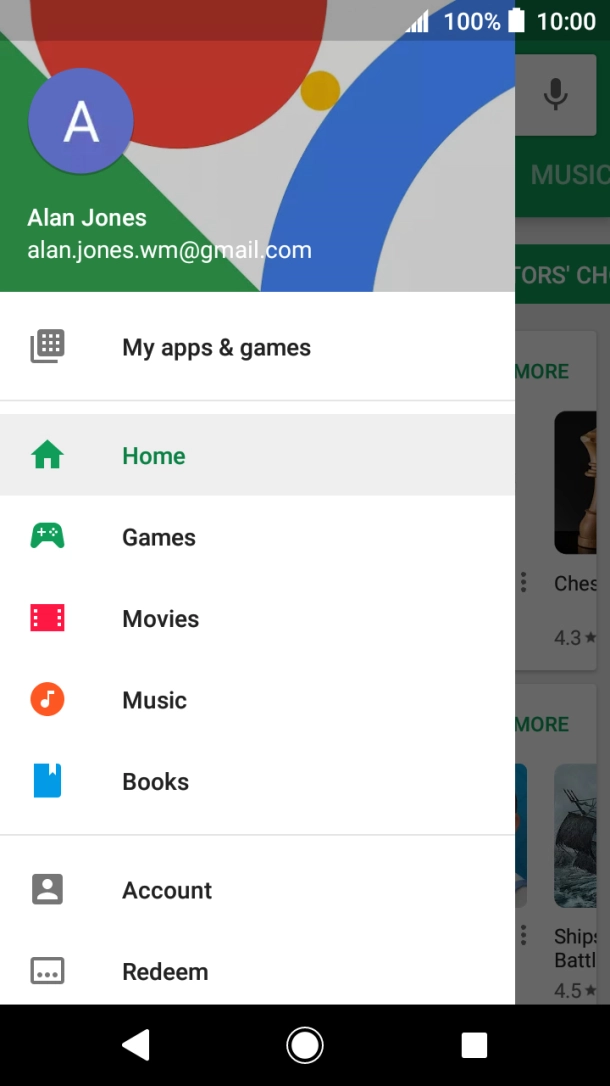 Press My apps & games.