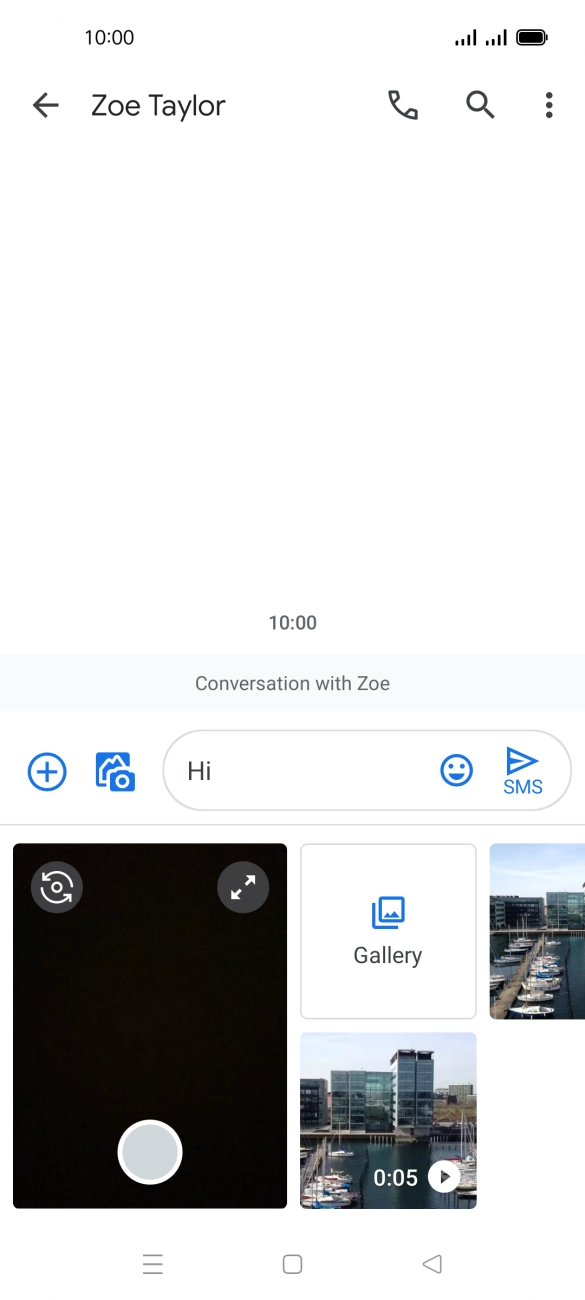 Press Gallery and go to the required folder. Press Gallery and go to the required folder.
