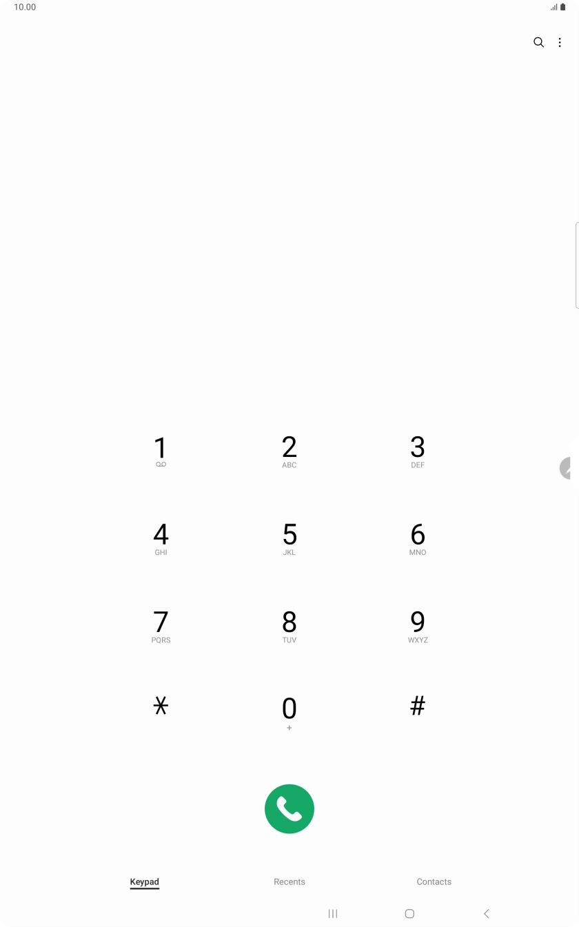 Press the menu icon. Press the menu icon.