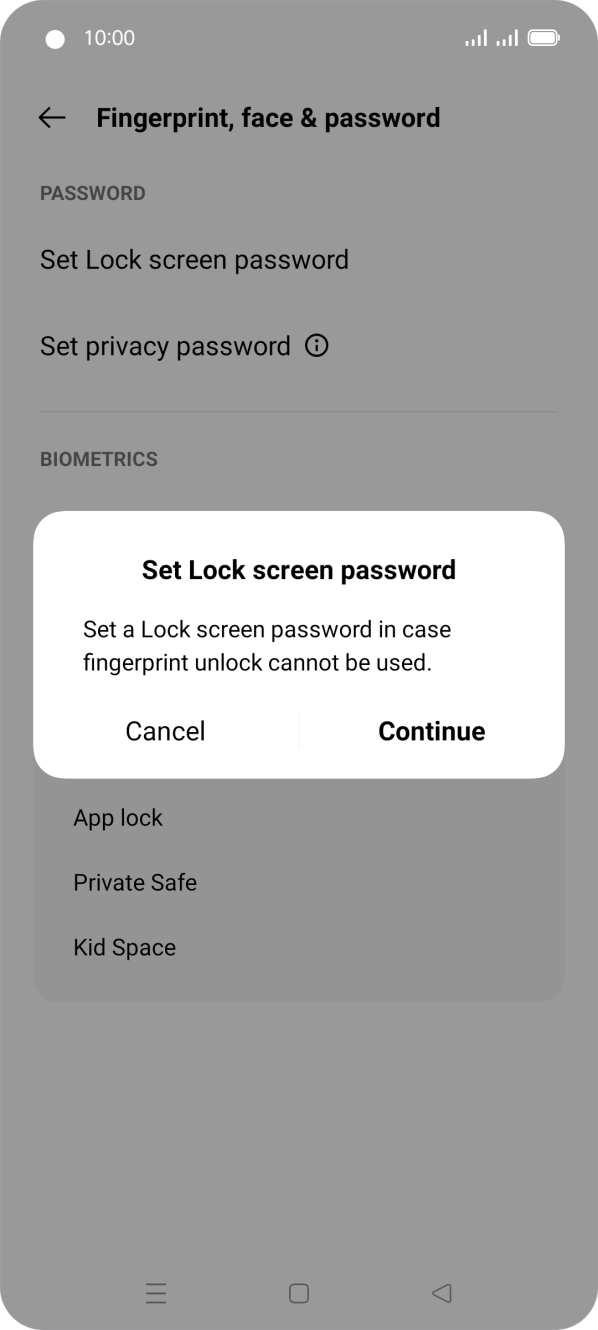 Press Continue. Press Continue.