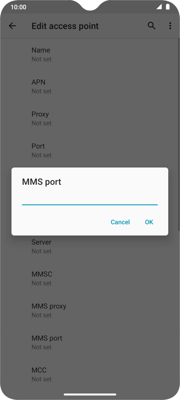 Key in 8080 and press OK. Key in 8080 and press OK.