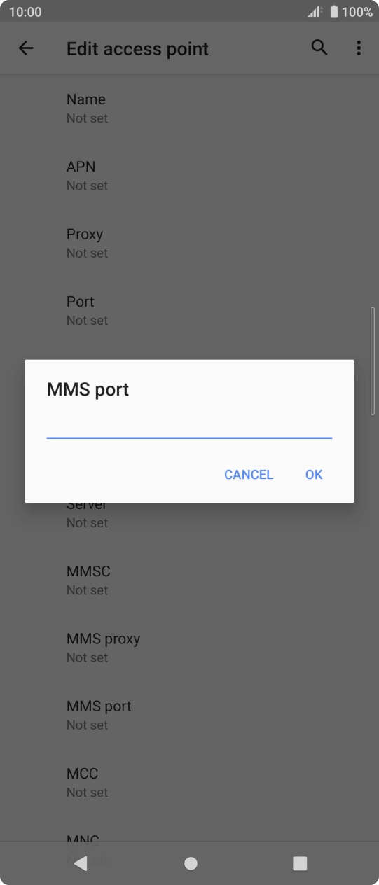 Key in 8080 and press OK. Key in 8080 and press OK.