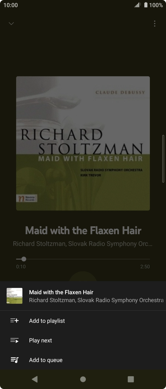 Press Add to playlist.